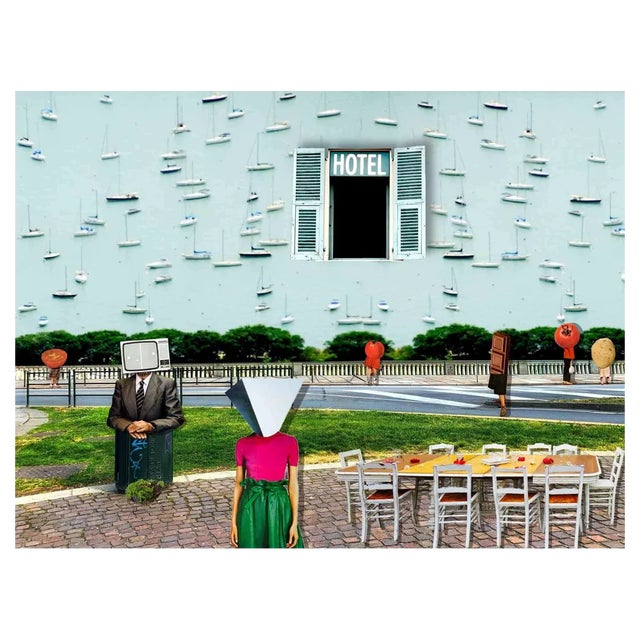 Chiara Santoro, Delivery City, Digital Collage, 2021 For Sale