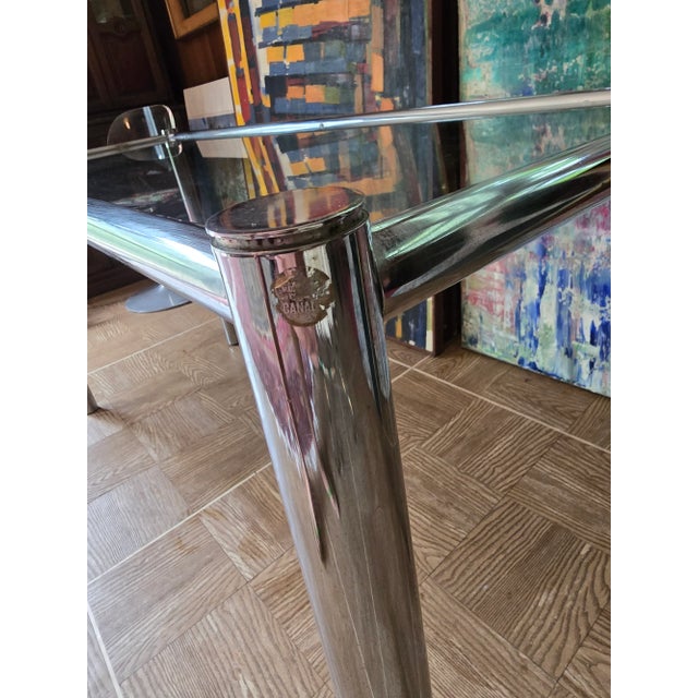 1970s Vintage Mid Century Modern Milo Baughman Style Table For Sale - Image 9 of 11