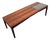 Mid Century Danish Modern Coffee Table Rosewood Tile White Black Surfboard Nm For Sale