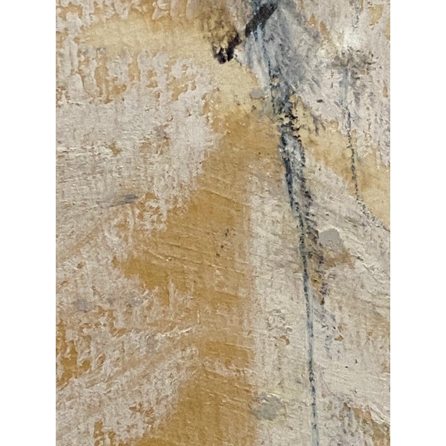 1980s Powerful Abstract J. L. Mitchell Gouache / Pastel Large Custom Frame New York Reframe? For Sale - Image 9 of 16