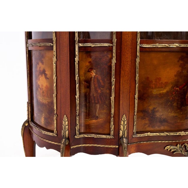 Brown French Walnut Display Case, 1900 For Sale - Image 8 of 10
