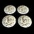 Offered is a rare find set of 4 Skull and Bones dinner plates designed by Christian Audigier for Z Gallerie. They feature...