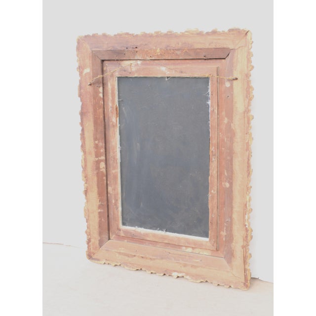 19th C. XIV French Carved Wood Gesso Mirror/25"Height For Sale In Los Angeles - Image 6 of 8