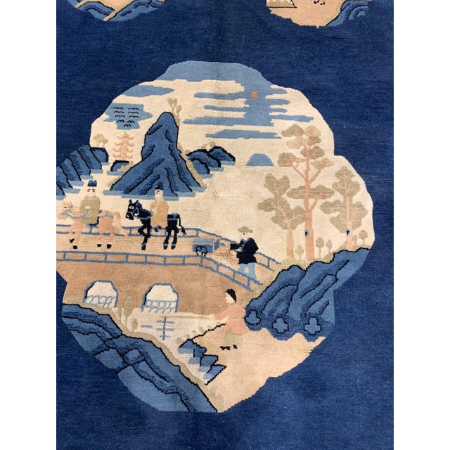 1900s, Handmade Antique Peking Chinese Rug 4.1' X 6.2' For Sale - Image 4 of 8