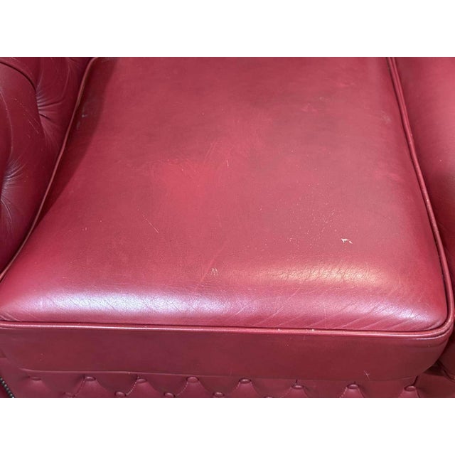 Chesterfield Two-Seater Sofa in Leather, 2000s For Sale - Image 6 of 18