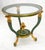 Italy Decorative Carved Painted 28" Round Glass Top Gueridon Lamp Center Table For Sale - Image 10 of 16