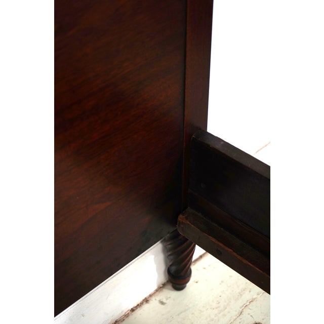 Pair of Inlaid Neoclassical Mahogany Single Beds For Sale - Image 16 of 17