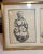 Up for sale is a pair of vintage original Chaim Gross ink drawings done in 1960. It's done with a stylized approach...