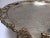 Moroccan Handcrafted Silver Round Tray For Sale - Image 9 of 13
