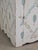 Antique Rustic Pine Two Door Sideboard Cabinet With Handpainted Lattice and Leaf Motif For Sale - Image 11 of 18