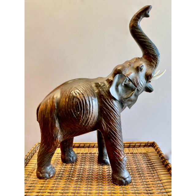 1950s Leather Elephant I For Sale - Image 5 of 12