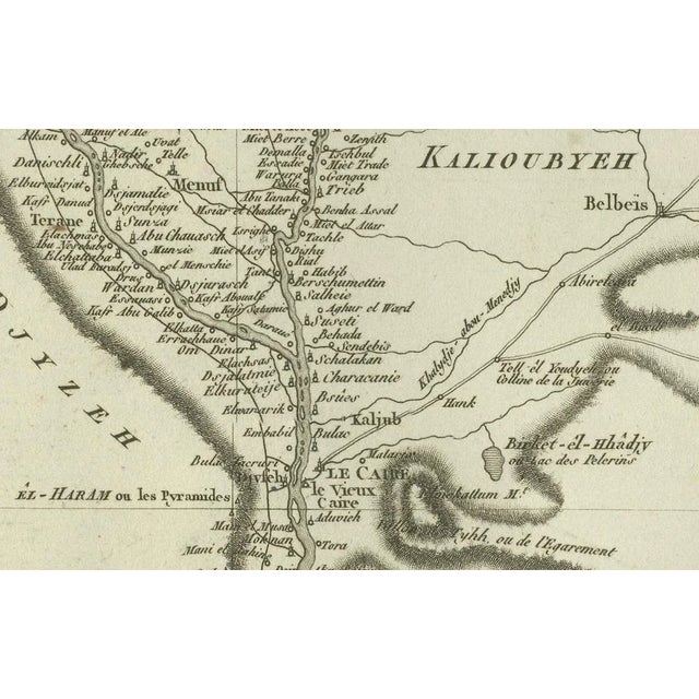 Antique Map of Egypt with Detailed Inset of the Nile Delta, 1799 For Sale - Image 10 of 11