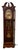 American Vintage Howard Miller Traditional American Style Mahogany & Burl Wood Grandfather Clock For Sale - Image 3 of 11