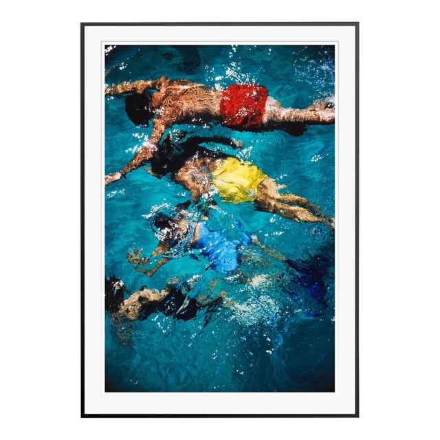 Swimming in the Bahamas 1959 by Slim Aarons Framed C-Print For Sale