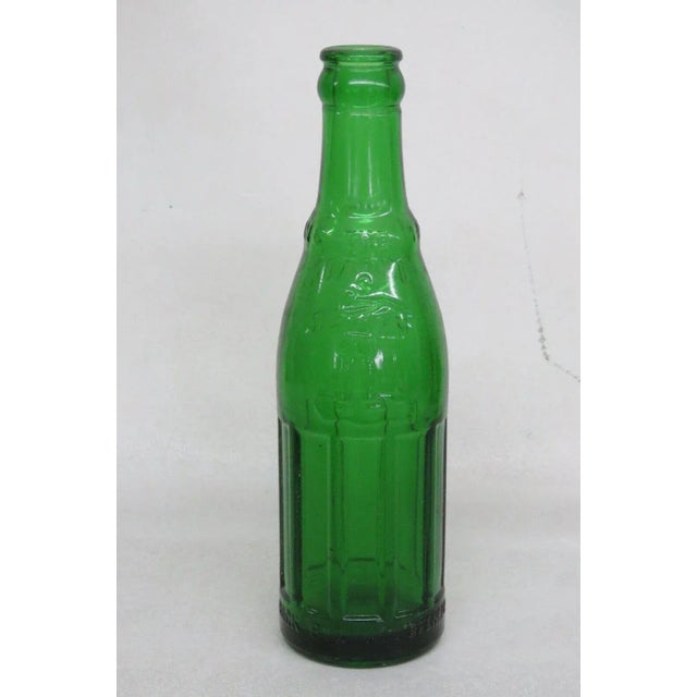 Emerald Green Boone Rock Glass Bottle For Sale - Image 4 of 8