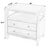 Spritely Home Accent Furniture Nora 28 in. W Rectangular 2 Drawer Wide Nightstand with Open Shelf, Antique Taupe For Sale - Image 4 of 11