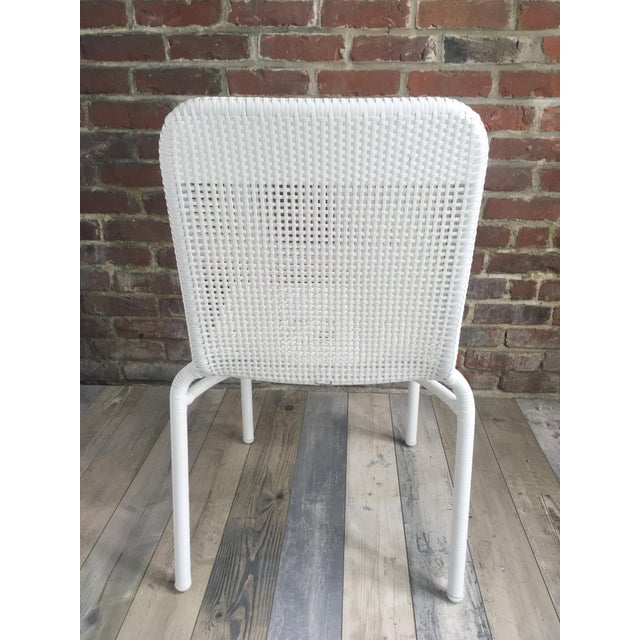 French Outdoor Chair in Woven Resin by Henri Paris For Sale - Image 6 of 13