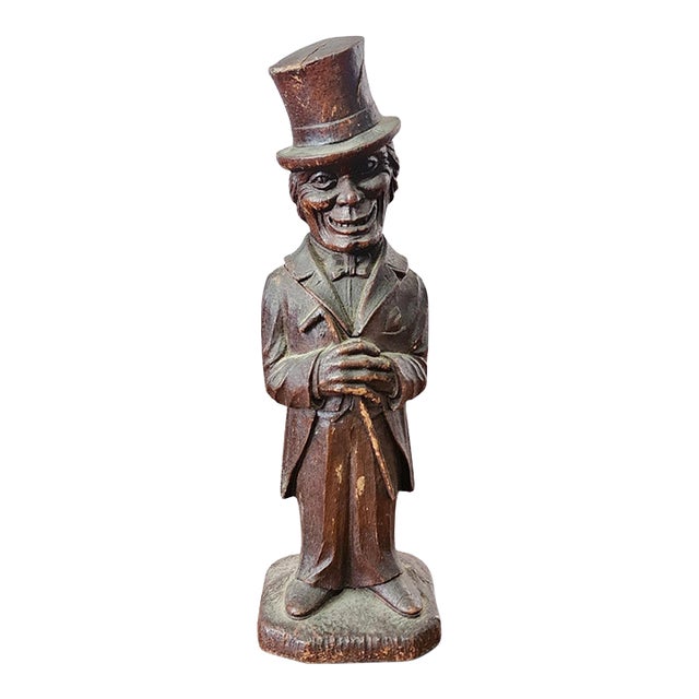 1940s Syracuse Ornamental Co Syroco Woodlite "Old Codger" Corkscrew Figurine For Sale