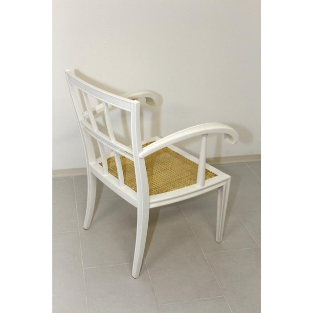 Art Nouveau White Lacquered Beech Armchair by Josef Hoffmann For Sale - Image 3 of 18