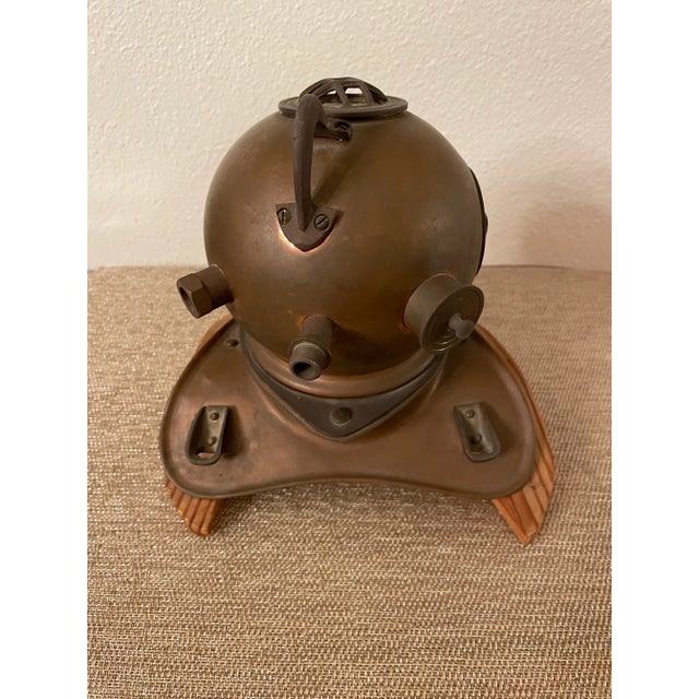 Brass 1960s Brass Diving Helmet Sculpture For Sale - Image 8 of 9