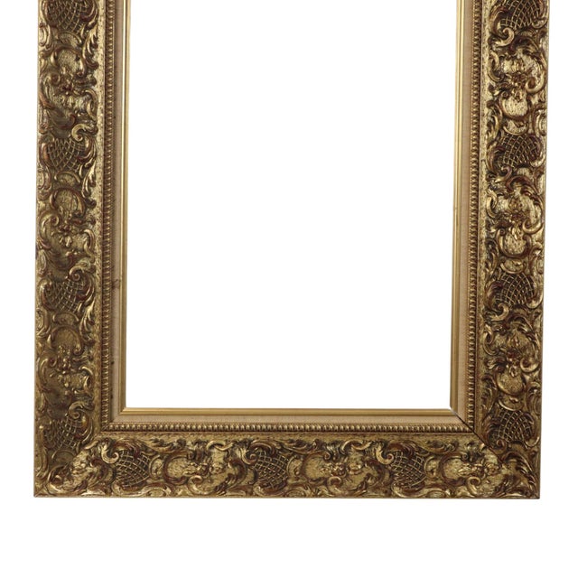 Vintage Frame with Rococo Style Floral Motifs For Sale - Image 4 of 17