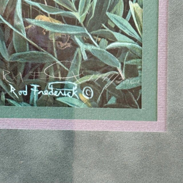 Rod Frederick “Summer’s Song” Signed 3-Piece Framed Hummingbird Lithographs For Sale In Portland, OR - Image 6 of 6