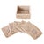Artifacts Rattan Square Coasters & Box For Sale - Image 4 of 4