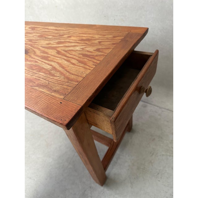Vintage Table in Pitch Pine For Sale - Image 6 of 10