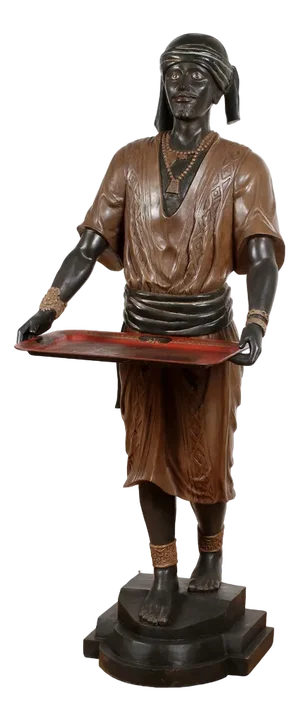 Heavy Antique Advertising Figure, 1900s, Carved Wood