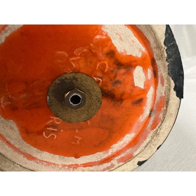 Large Ceramic Lamp from Vallauris, 1970, in Very Good conditions. Designed 1970 to 1979 This piece has an attribution...