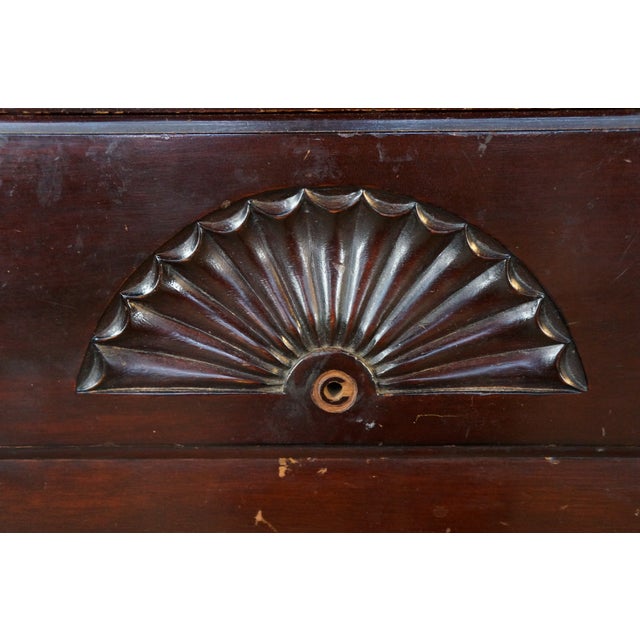 Mid Century Kaplan Furniture Mahogany Queen Anne Highboy Chest on Chest Dresser For Sale - Image 16 of 18