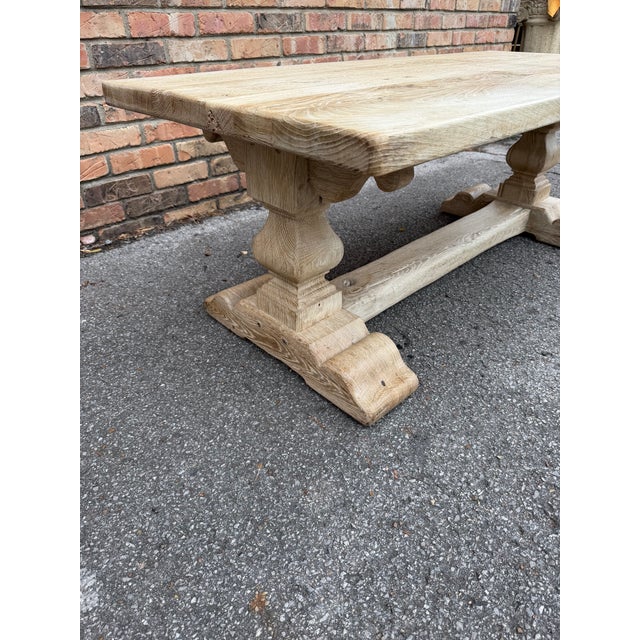 Late 19th Century 20th Century Scrubbed Oak Coffee Table For Sale - Image 5 of 9