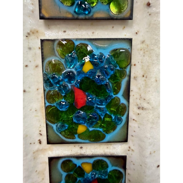1960s Ceramic Lamp W/ Fused Glass Mosaic Panels, Attributed to Bitossi for Raymor For Sale - Image 9 of 17