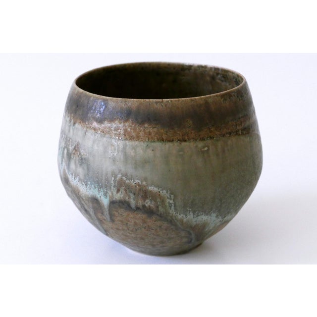 Rare, elegant and highly decorative studio pottery ceramic vase. No 06. Designed and made by famous German studio ceramic...