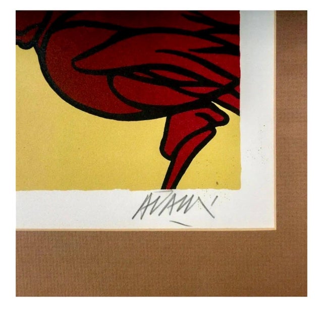 Valerio Adami, Italian Post Modern Pop Art Lithograph Silkscreen Valerio Adami Galerie Maeght, c.1975-1985 For Sale In Miami - Image 6 of 12