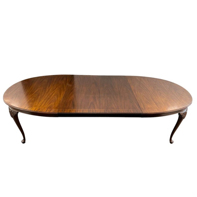 Quick Hits: Kindel Councill oval dining table with two leaves Fine craftsmanship using multiple woods with elegant banded...