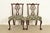 An outstanding pair of Chippendale or Georgian style side chairs or dining chairs In the manner of Baker Furniture USA,...