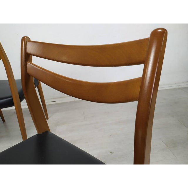 Black Scandinavian Skai Chairs, 1960s, Set of 4 For Sale - Image 8 of 15