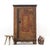 Antique Rustic Farmhouse Primitive Folk Art Painted Cabinet For Sale - Image 11 of 14