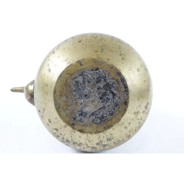 Rustic Antique Brass TeaPot For Sale - Image 3 of 4