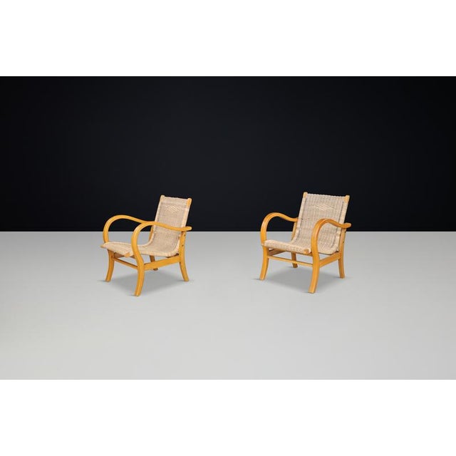 1930s Set of Art Deco Bauhaus Lounge Chairs attributed to Erich Dieckmann, Germany, 1930s For Sale - Image 5 of 12