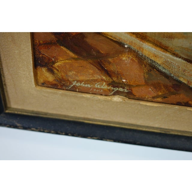 Mid 20th Century Still Life Original Oil on Canvas Signed For Sale - Image 4 of 7