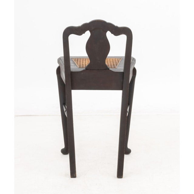 Queen Anne Style Cane Paneled Seat Chairs, 2 For Sale - Image 13 of 13
