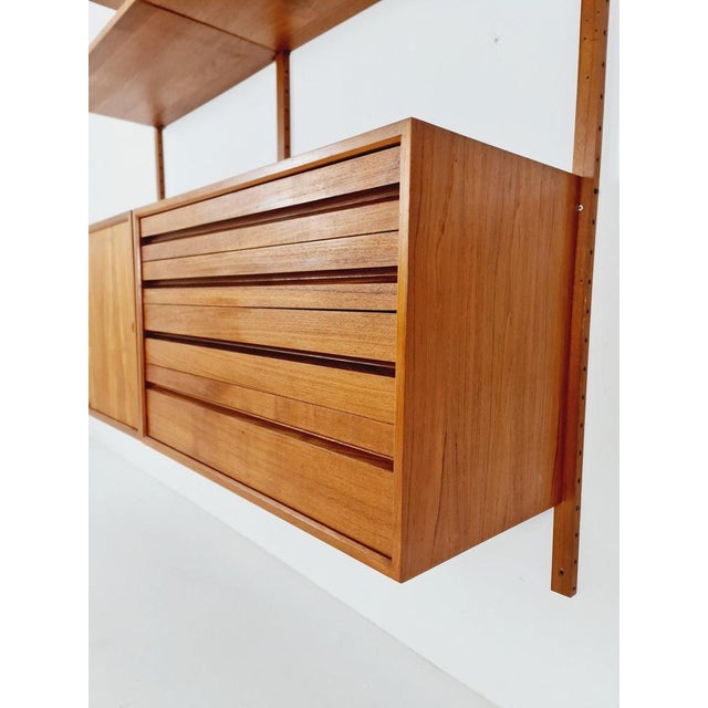 Poul Cadovius Mid-Century Danish Teak Wall Unit by Poul Cadovius for Cado, 1960s For Sale - Image 4 of 11