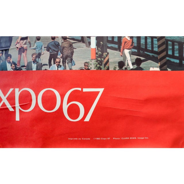 1967 Montreal Vintage Poster, Expo 67, Ussr Pavillion For Sale - Image 4 of 4