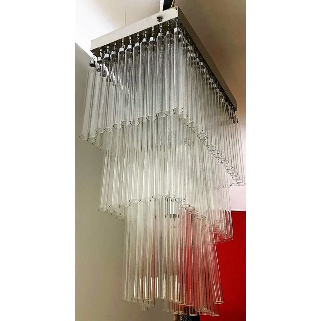 Glass Tube Ceiling Lamp, 1970s For Sale - Image 4 of 13