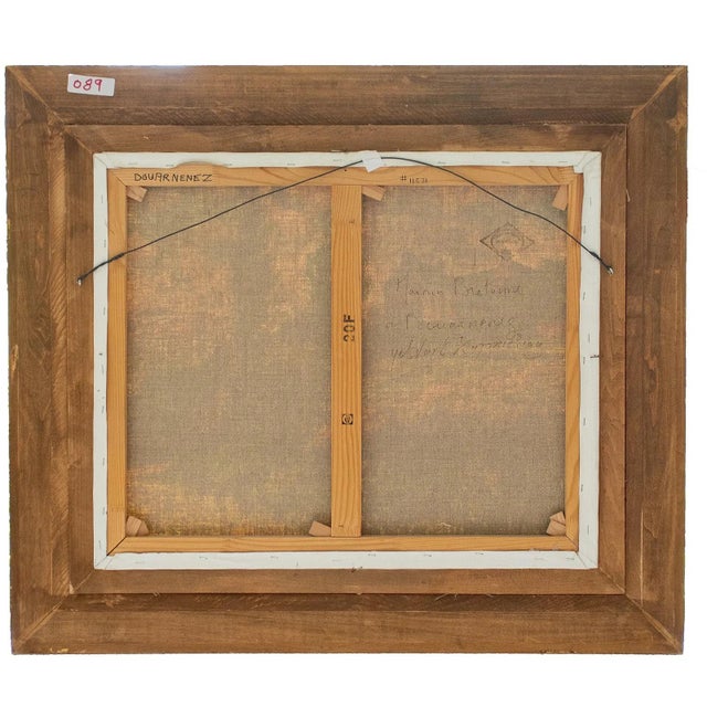 Mid 20th Century Jean Kaprielian - Breton Coastal Landscape (Douarnenez), Oil on Canvas For Sale - Image 4 of 4