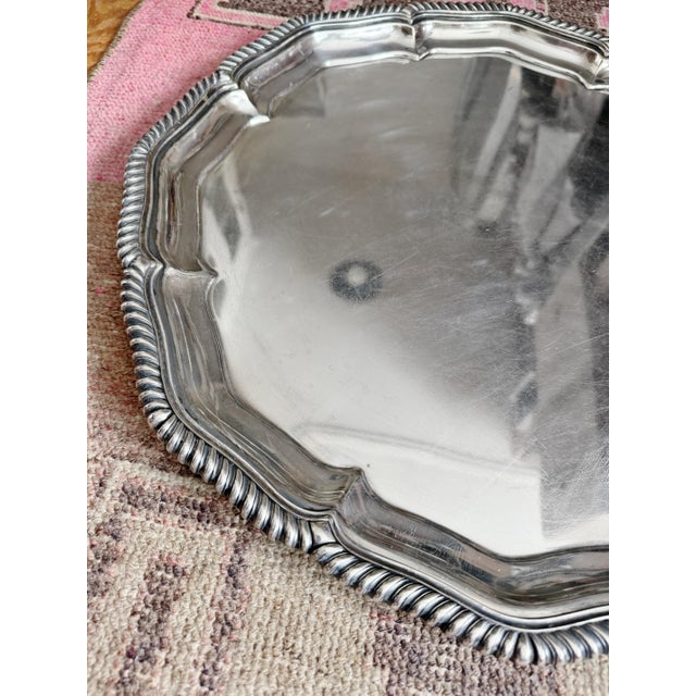 Late 19th Century Antique Silver Plated Tiffany & Co Salver For Sale - Image 5 of 8