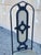 Metal Vintage Hollywood Regency Curule Chair Wrought Iron Round Dining Set - 5 Pc Set For Sale - Image 7 of 12