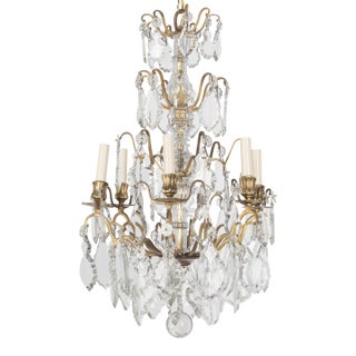 Louis XV Style French Crystal Chandelier For Sale